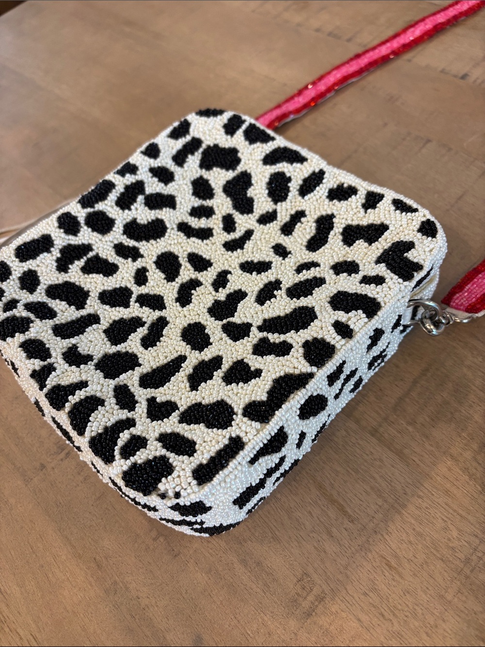 Moyna Beaded Purse Shoulder or Crossbody Funky Quirky Removable Strap & Tassel - Picture 2 of 7